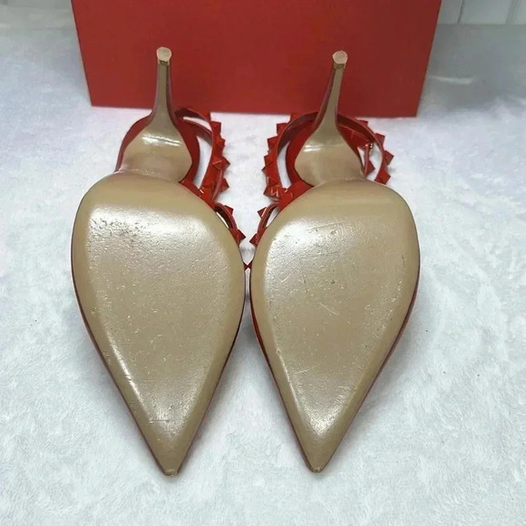 Valentino SZ 11 Red Rockstud heels - Picture 6 of 11